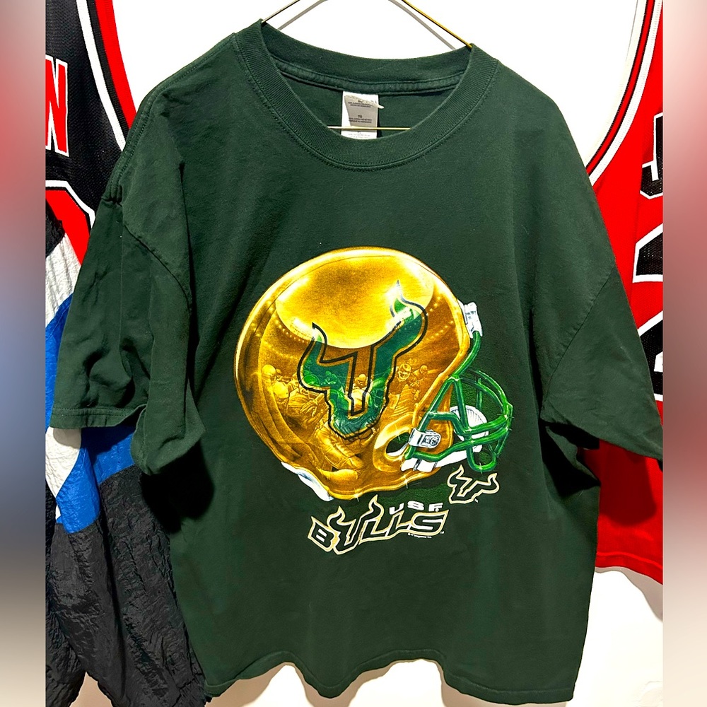 Vintage USF bulls helmet shirt